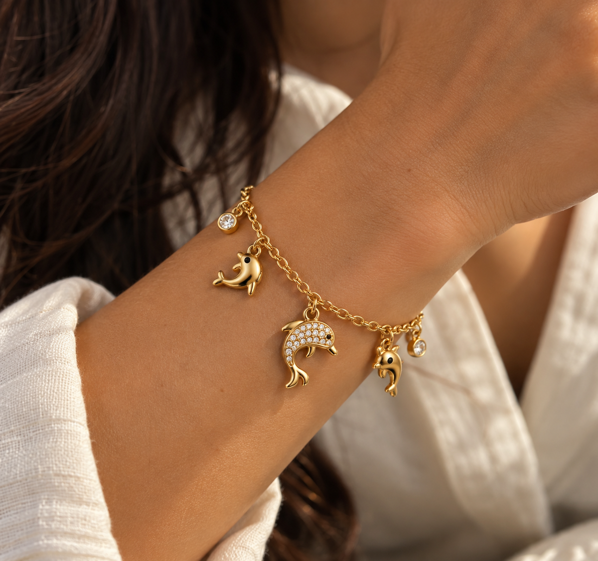 Dolphin Paradise Charm Bracelet