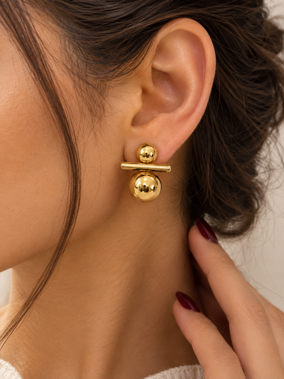 Sphere Bar Earrings