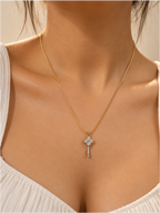 Crystal Key Necklace