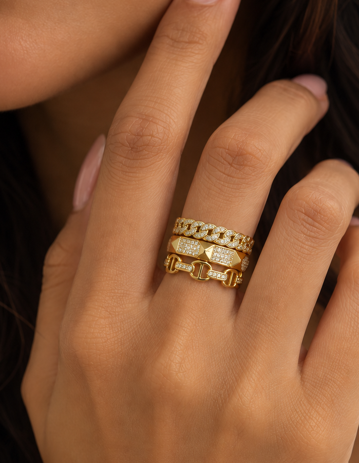 Chain Luxe Cuff Ring