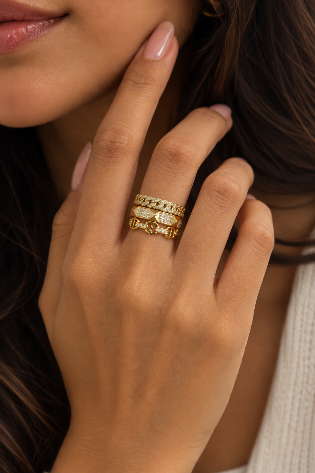 Chain Luxe Cuff Ring