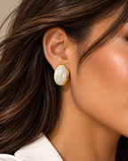 Moonstone Stud Earrings