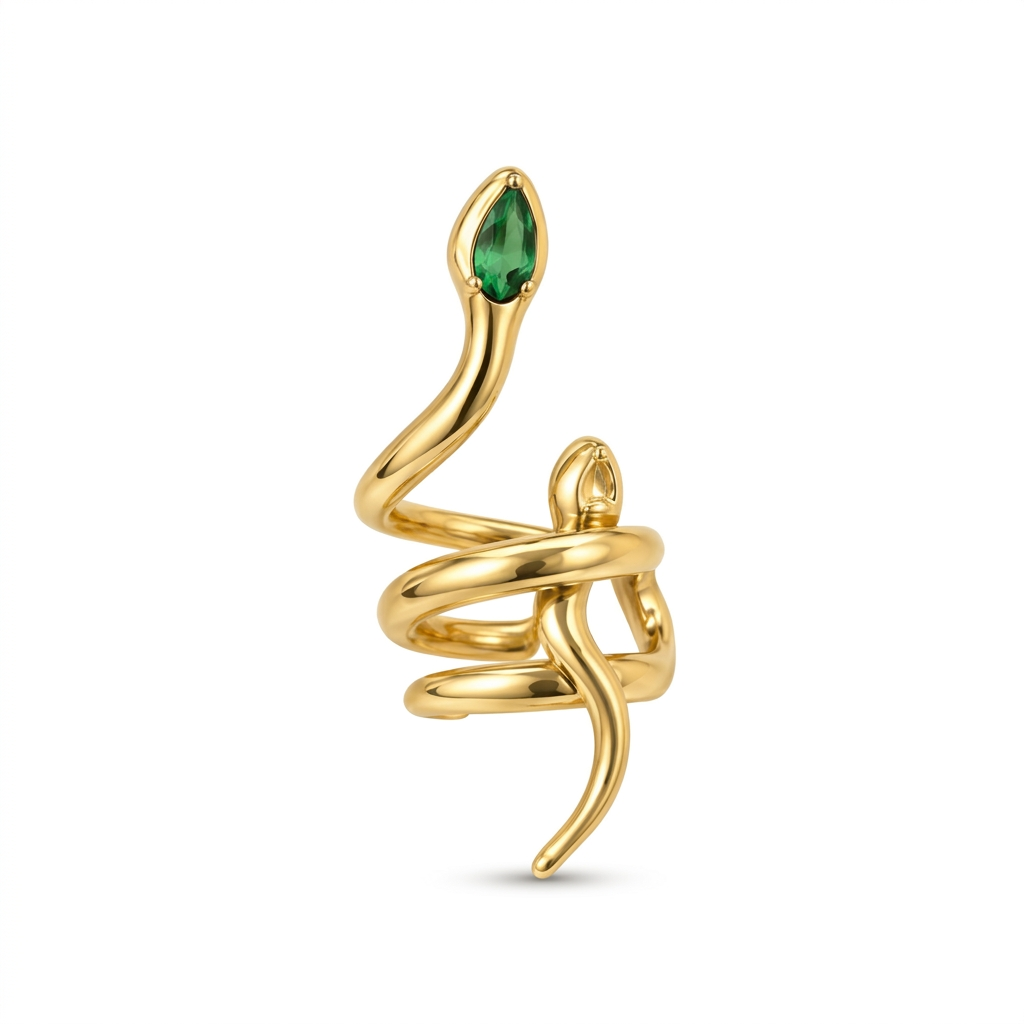 The Verdant Coil Double Cuff