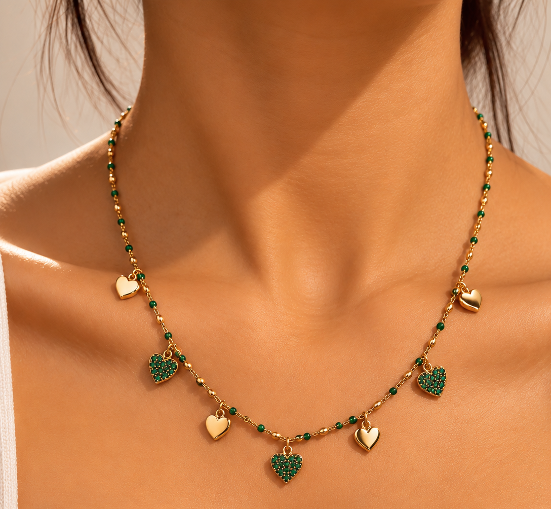 Emerald Heart Necklace