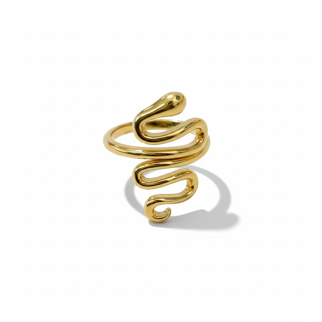 Serpent Gold Open Ring