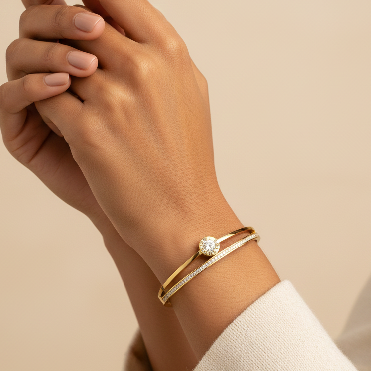 Aurelia Roman Thin Wrist Bracelet