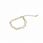 Gold & Jade Charm Bracelet