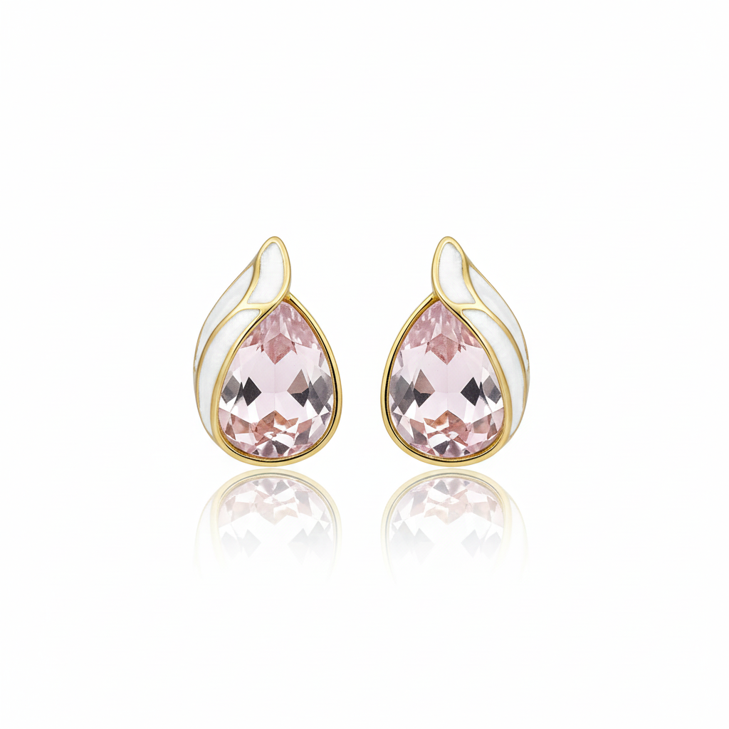 Blush & Gold Studs
