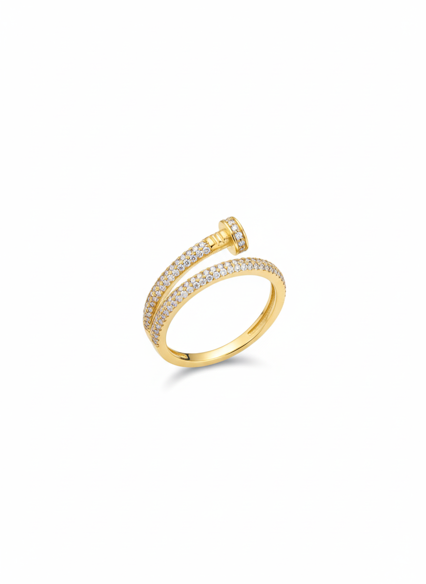 Gilded Nail Ring