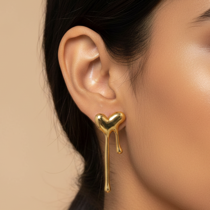 Statement Heart Earrings