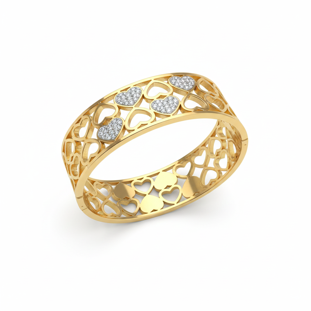 Heart Motif Cuff