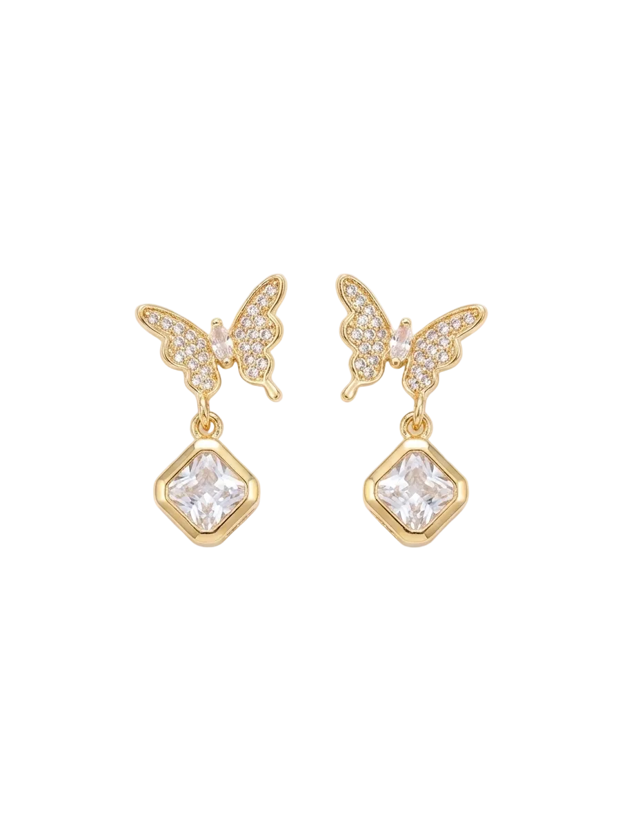 Crystal Flutter Studs