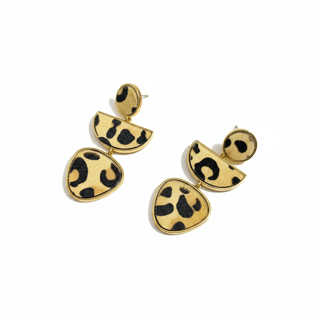 Luxe Leopard Print Earrings
