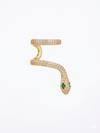 Emerald-Eyed Viper Earcuff