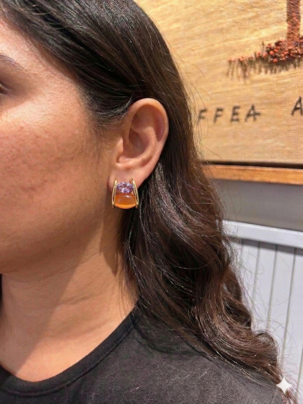 Amethyst Radiance Studs
