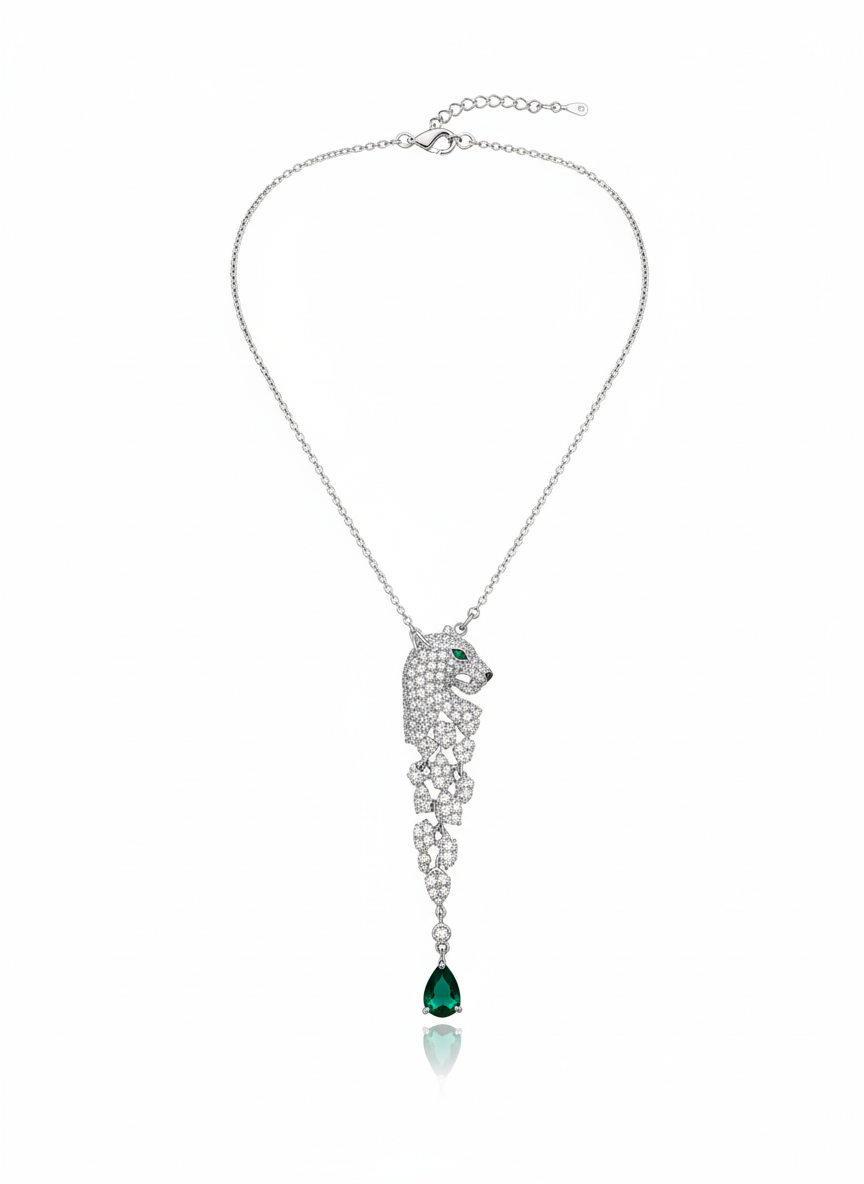 Panther Drop Necklace