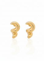 Gilded Molten Helix Studs