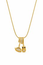 Guardian Owl & Evil Eye Protection Charm Necklace