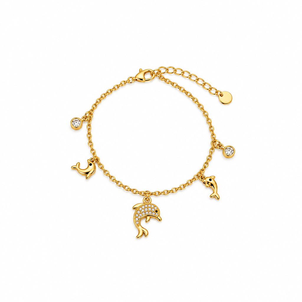 Dolphin Paradise Charm Bracelet