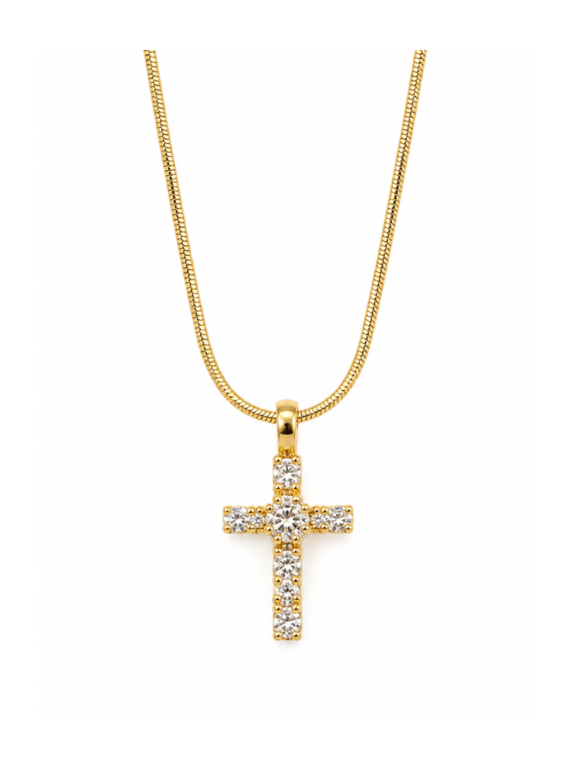 Crystal Cross Necklace