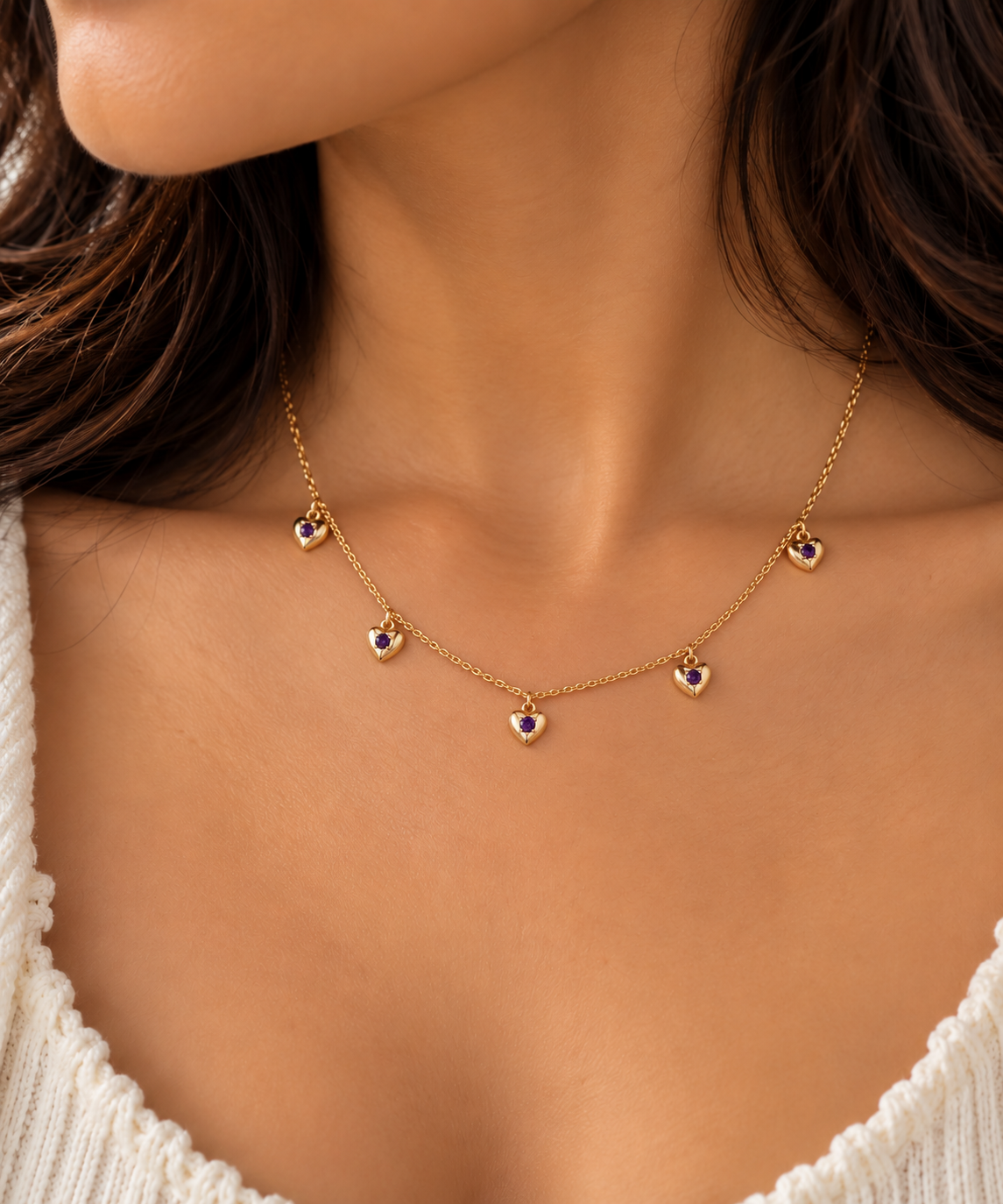 Heart Station Necklace