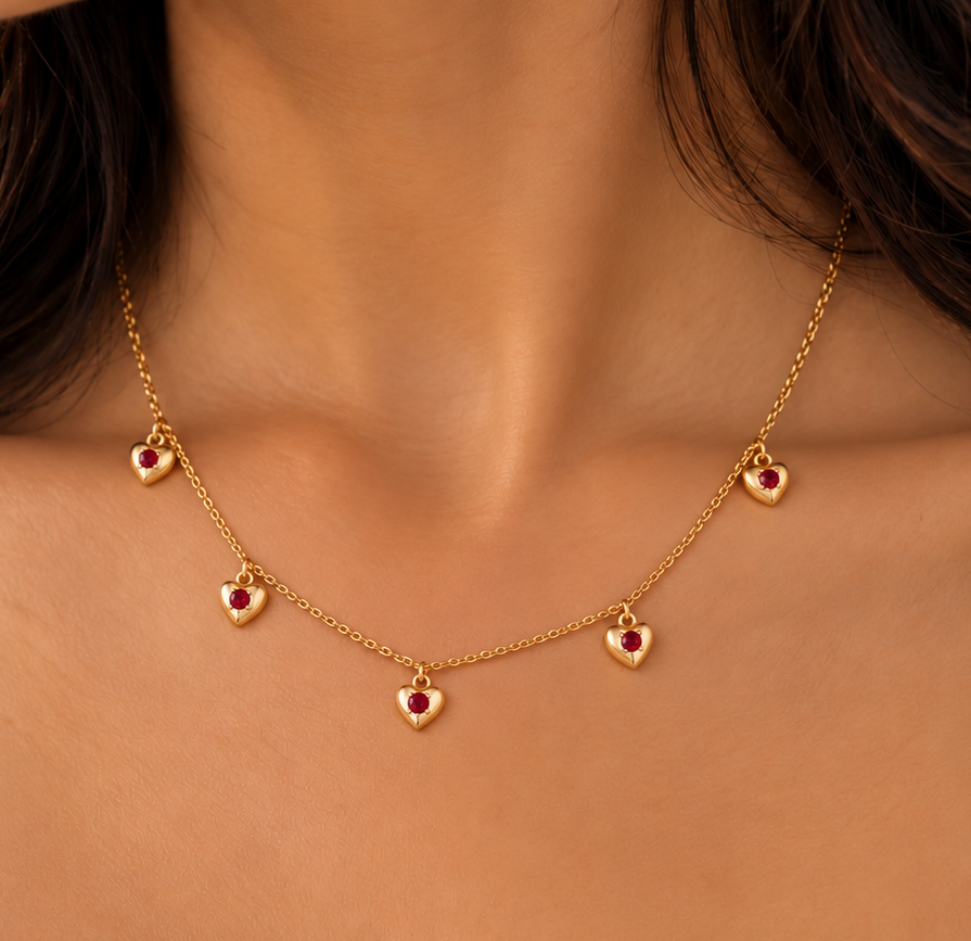 Heart Station Necklace