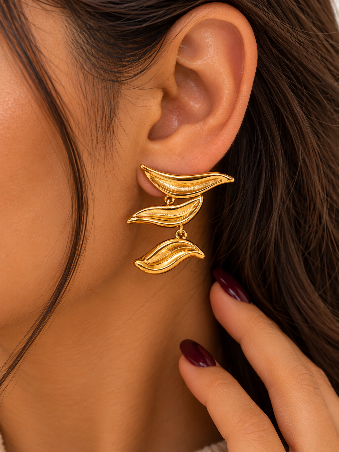 Cascading Leaf Earrings