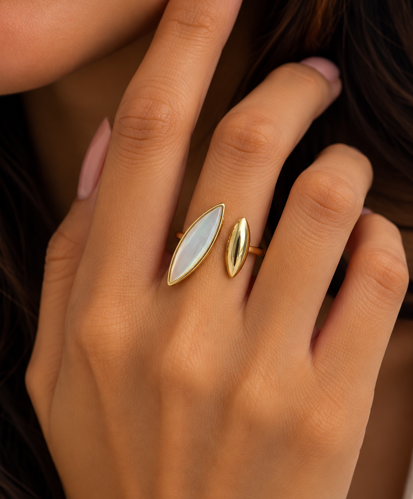 Mother of Pearl Open Ring