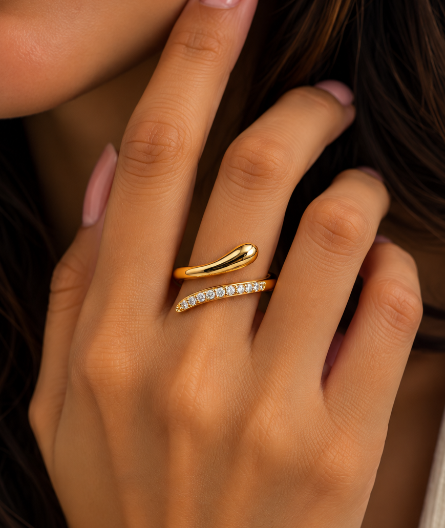 Golden Spiral Ring