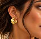 Organic Teardrop Studs