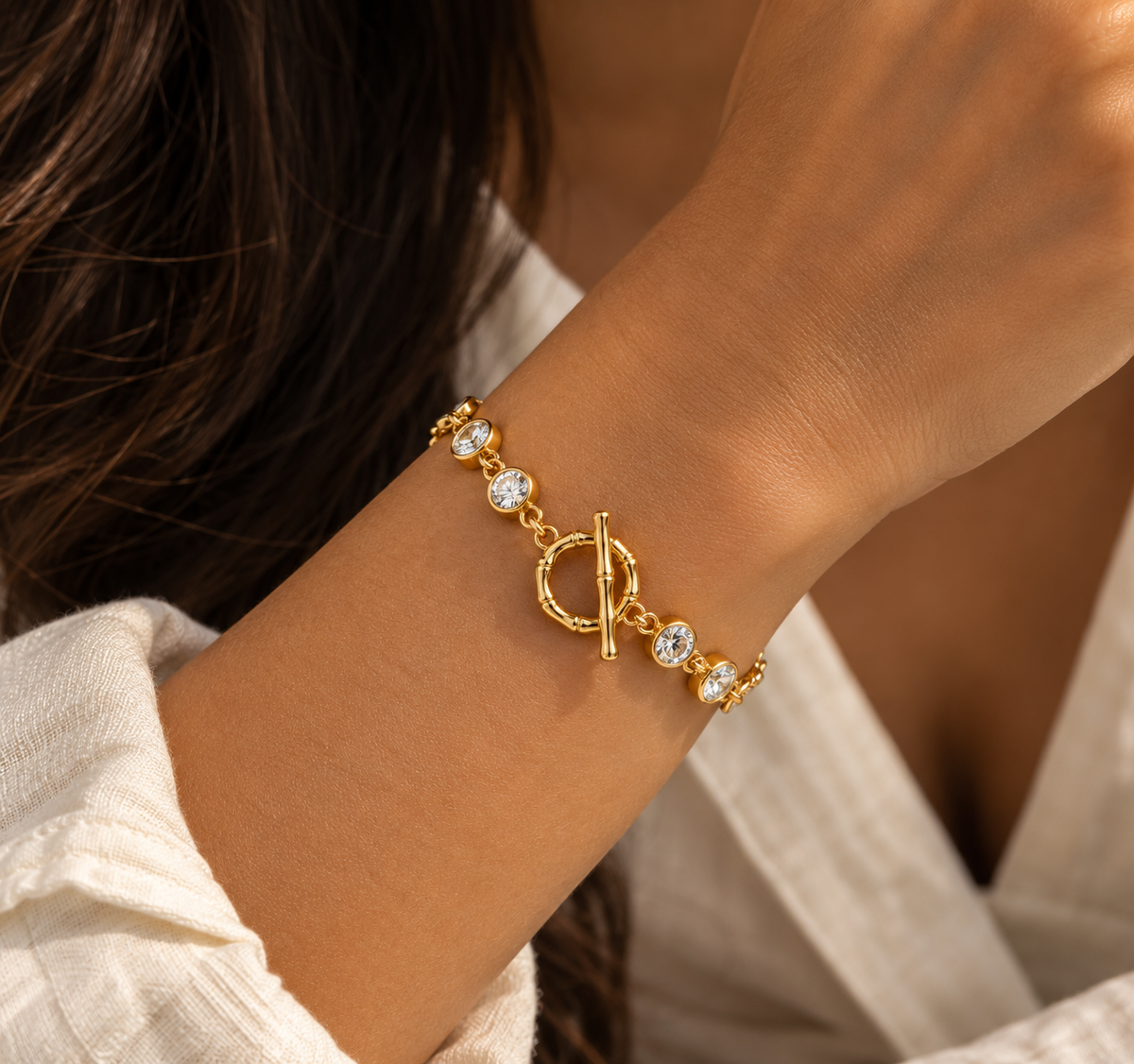 Crystal Toggle Bracelet