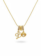 L Pearl Charm Necklace