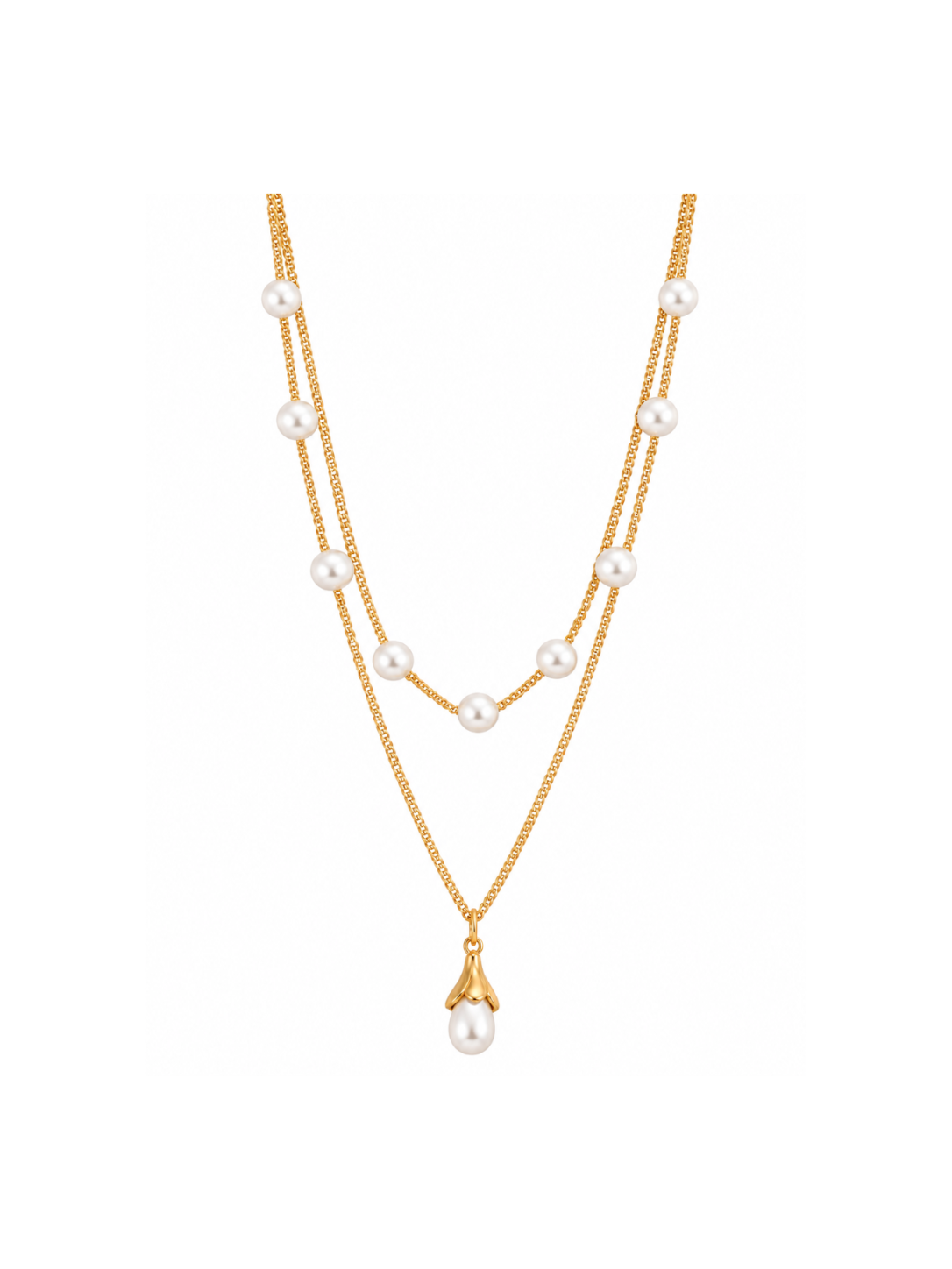 Layered Pearl Pendant