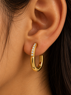 Crystal Hoop Earrings