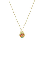 Multi-color Teardrop Mosaic Necklace