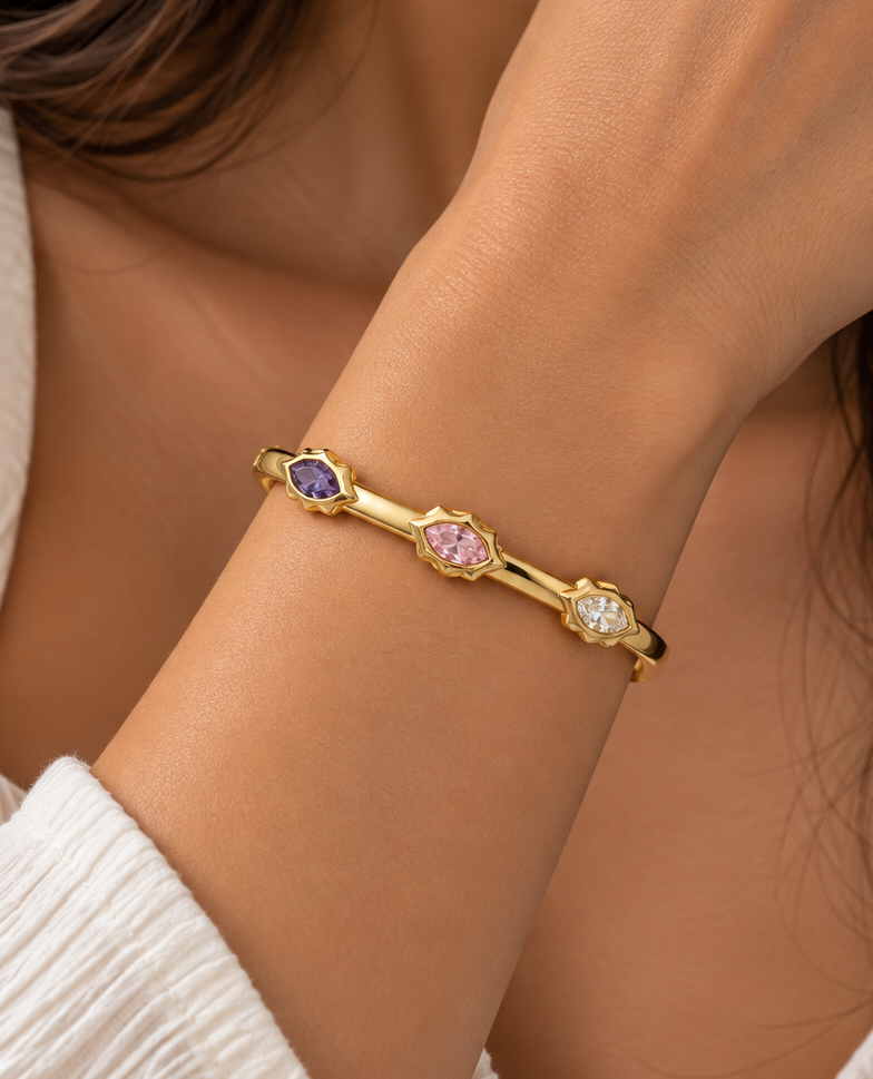 Mystic Trio Gemstone Kada