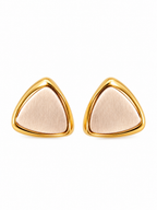 Rose-pink Triangle Studs