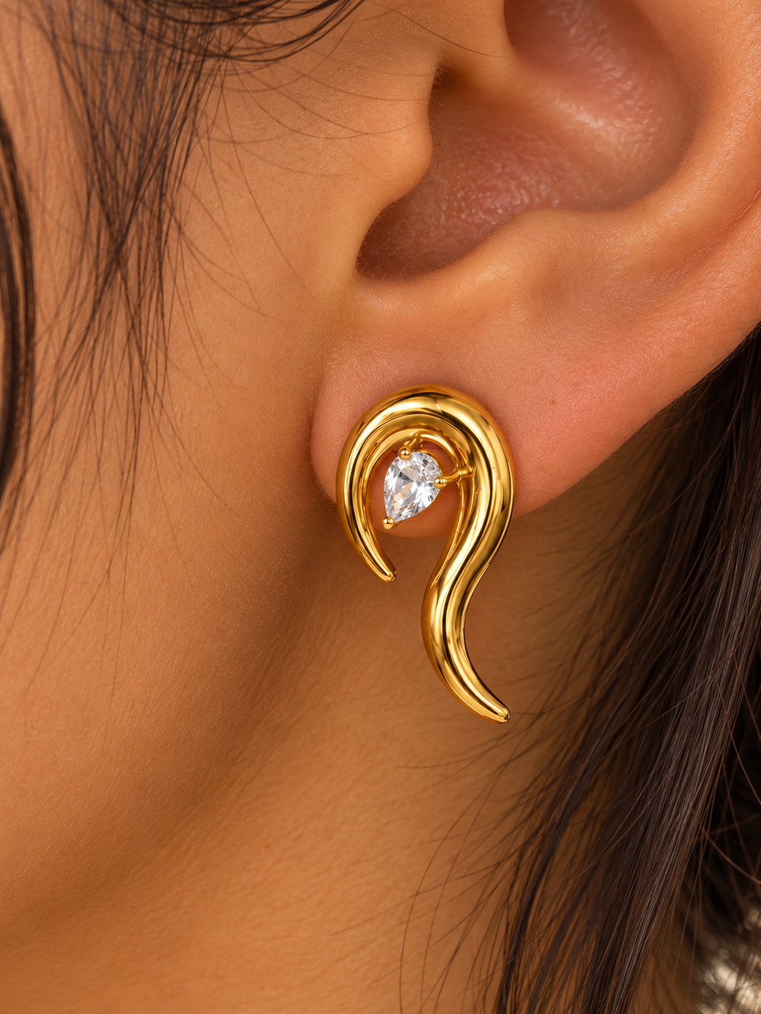 Sculpted Teardrop Earrings