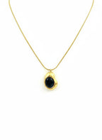 Obsidian Pebble Necklace