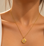 Pearl Medallion Necklace