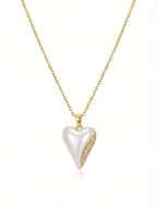 Pearlescent Heart Necklace