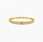 Interlock Luxe Gold Bangle