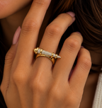 Pavé Buckle Cuff Ring