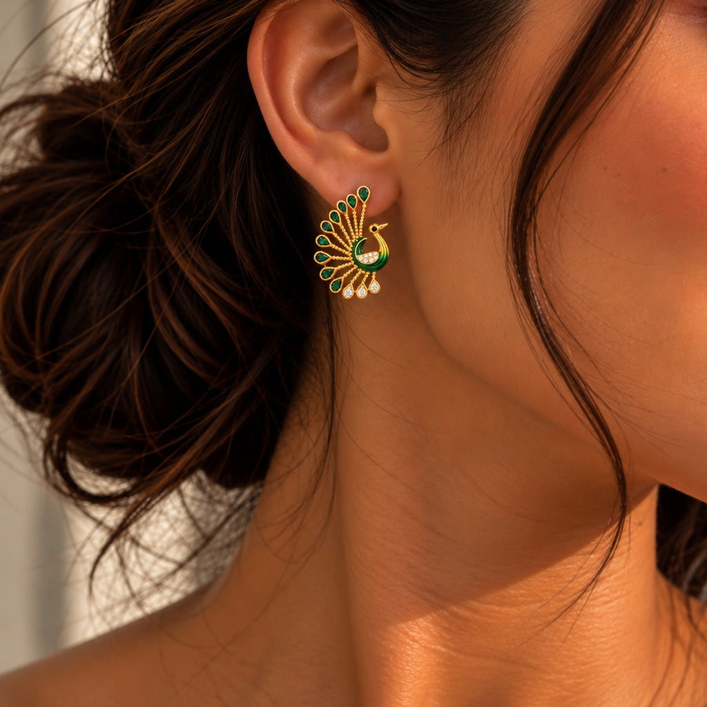 Peacock Royale Drop Earrings