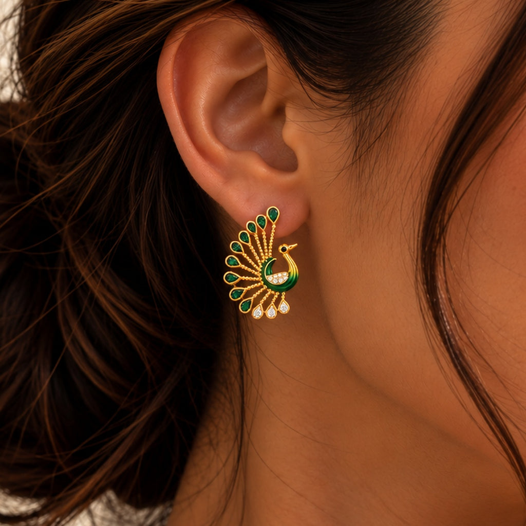 Peacock Royale Drop Earrings