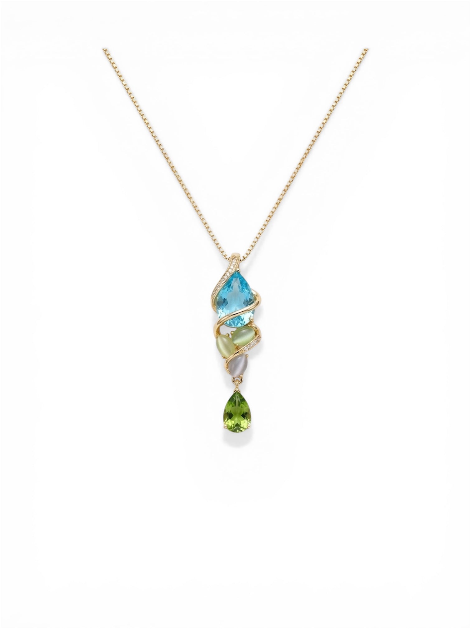 Spiral Aquamarine