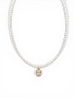 Diamond-Cut Pearl Necklace