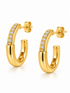 Crystal Hoop Earrings