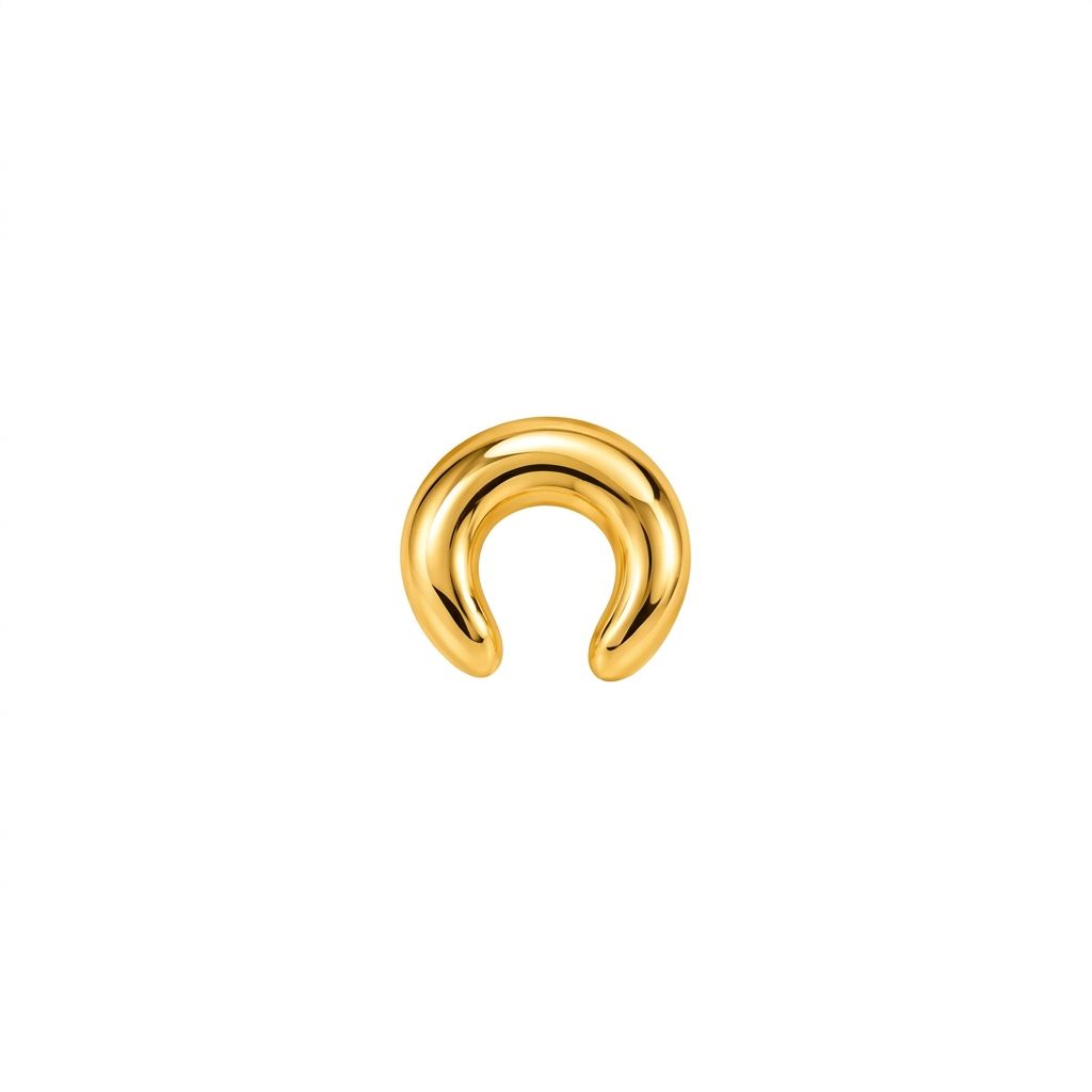 Gold Crescent Ear Cuff