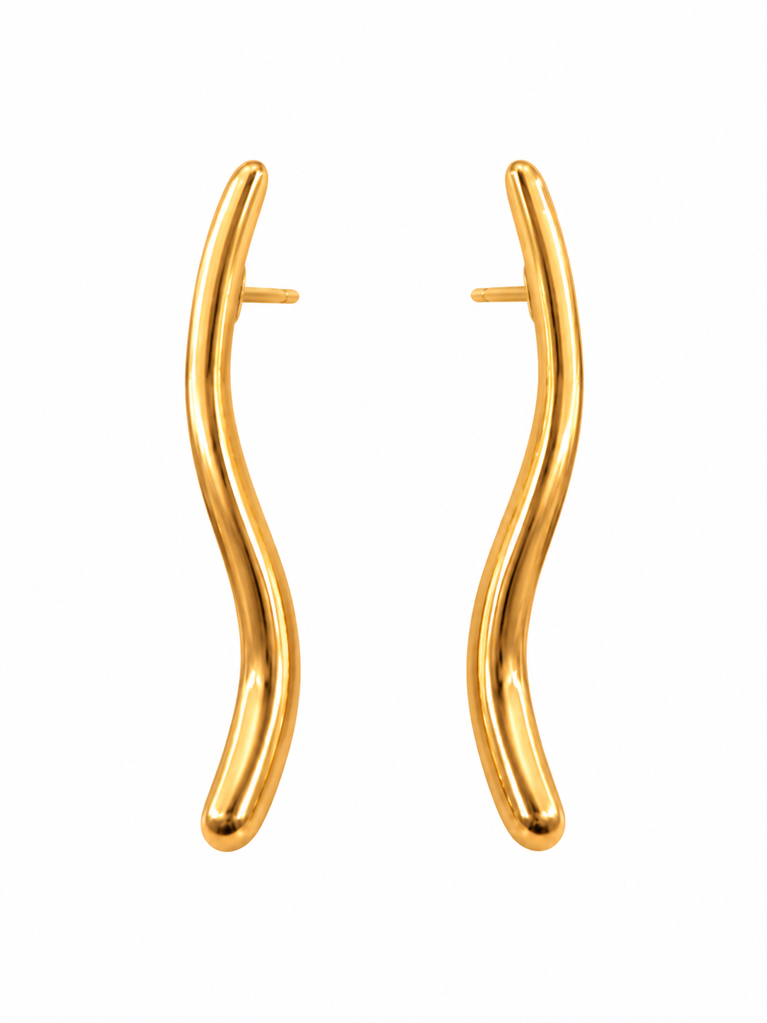 Two Tone Drop Earrings (2-in-1)